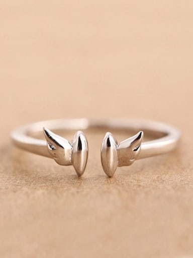 custom Little Angel Wings Opening Midi Ring