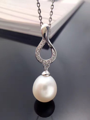 2018 2018 2018 2018 Freshwater Pearl Water Drop shaped Necklace