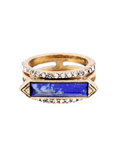 Retro Natural Stones Western Style Women Ring