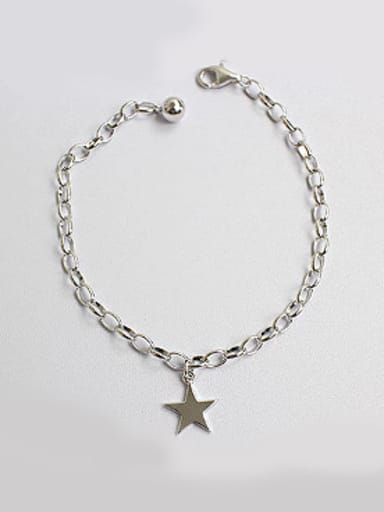 Simple Little Star Silver Women Bracelet