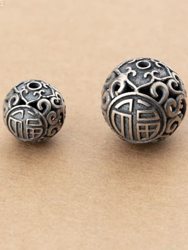 925 Sterling Silver With Silver Plated Classic Ball Congratulations Beads