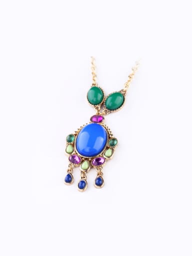 Lovely Stones Alloy Necklace