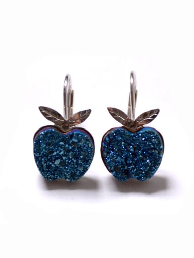 Fashion Natural Crystal Apple Earrings