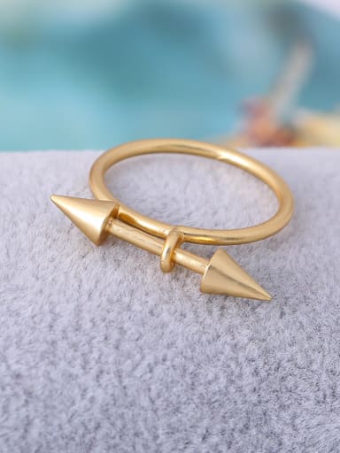 Women 16K Gold Plated Geometric Shaped Ring