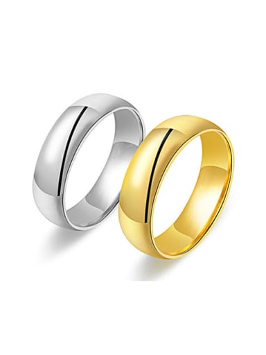 Simple Smooth Lovers band ring