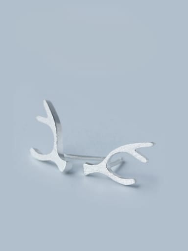 S925 silver lovely elk stud cuff earring