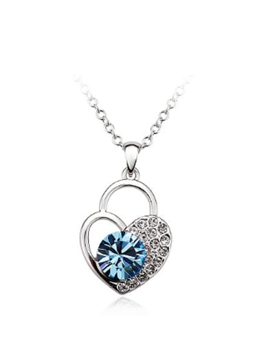 Fashion Heart shaped Austria Crystal Necklace