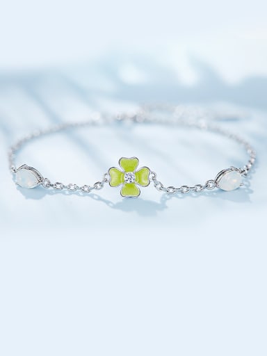 S925 Silver Flower-shaped Bracelet