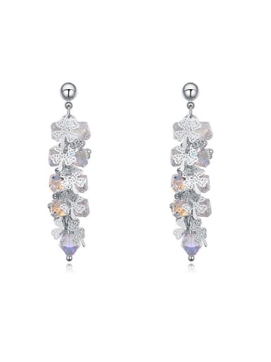 Fashion Shiny austrian Crystals Drop Earrings