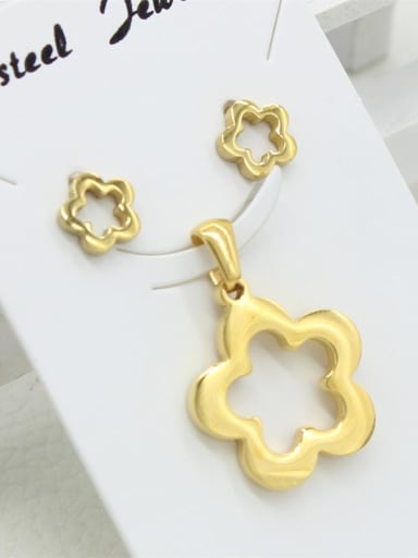 Hollow Flower Shaped Two Pieces Set