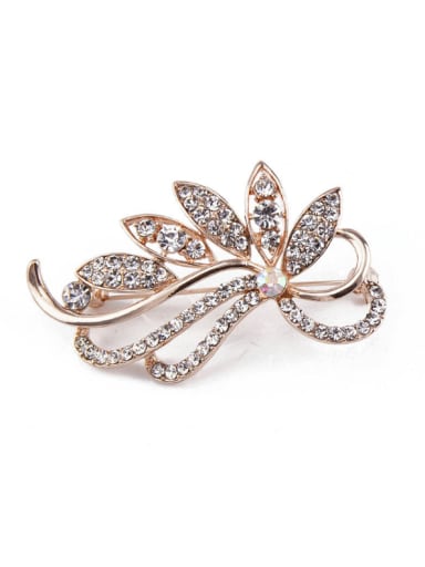 new new Flower-shaped Crystals Brooch
