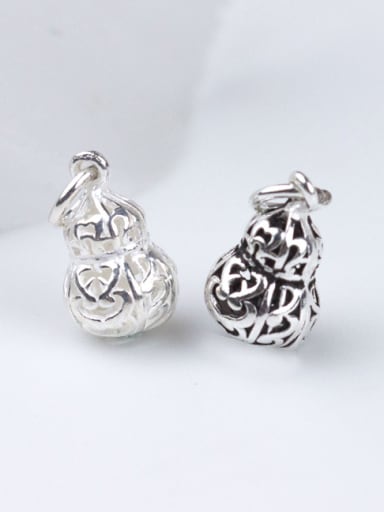 925 Sterling Silver With Antique Silver Plated Ethnic Irregular Charms