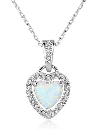 925 Sterling Silver With  Personality Heart Necklaces