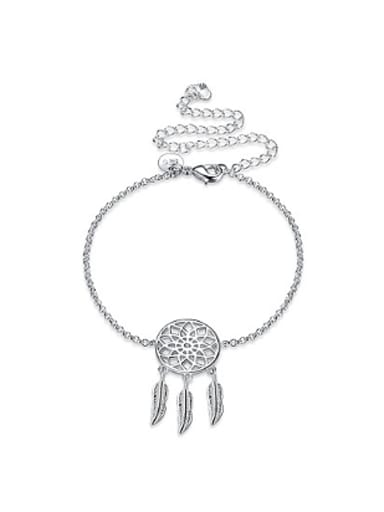Ethnic style Hollow Round shape Feathers Anklet