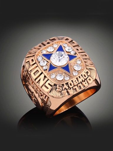 Personalized 1971 American Football Dallas Cowboys Champions Alloy Ring