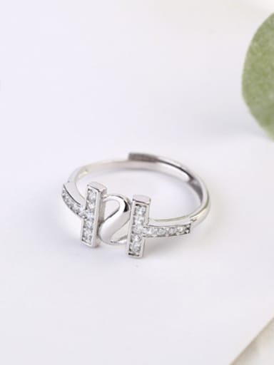 Fashion Cubic Zircon Silver Ring