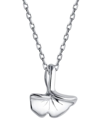 925 Sterling Silver With Glossy sector Necklaces