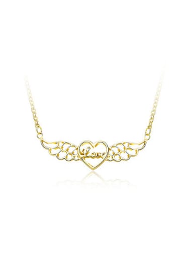 Exquisite Gold Plated Heart Shaped Necklace