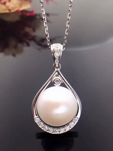 2018 2018 2018 2018 2018 2018 Freshwater Pearl Water Drop shaped Necklace