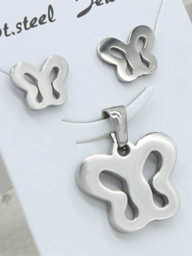 Stainless Steel Hollow Butterfly Set