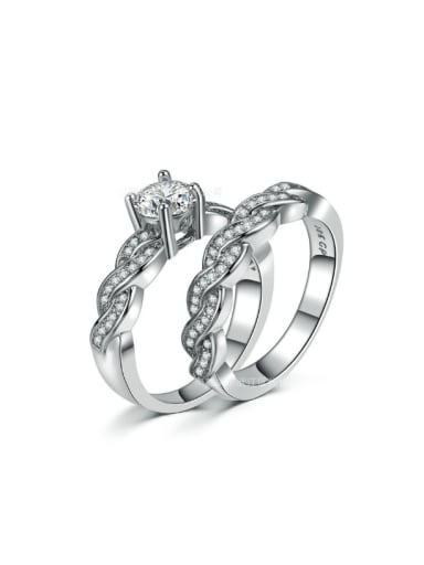 Two Pieces Jewelry Luxury Wedding Ring
