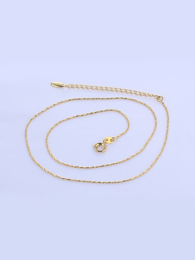 Copper Alloy 24K Gold Plated Simple style Single Chain Necklace