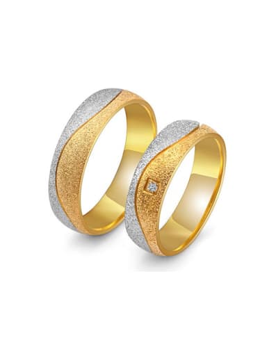 Gold Polished Lovers band rings
