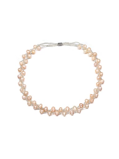 Elegant Multi Layer Freshwater Pearl Necklace