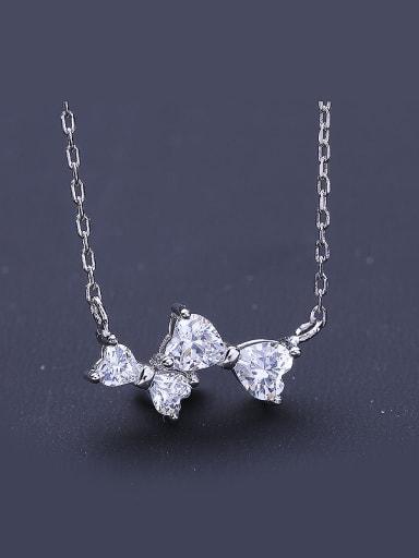 S925 Silver Bowknot Necklace