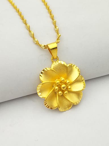 Women Fashion Flower Shaped Necklace