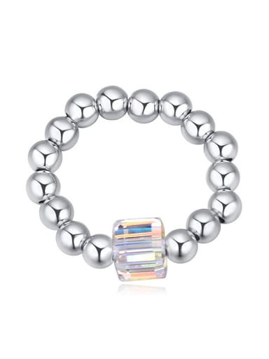 Personalized austrian Crystal Little Beads Alloy Ring