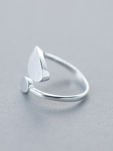 Personality Open Design Oval Shaped S925 Silver Ring