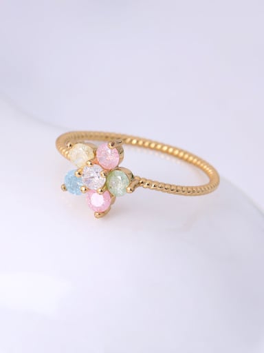 Women Exquisite Colorful Zircon Ring