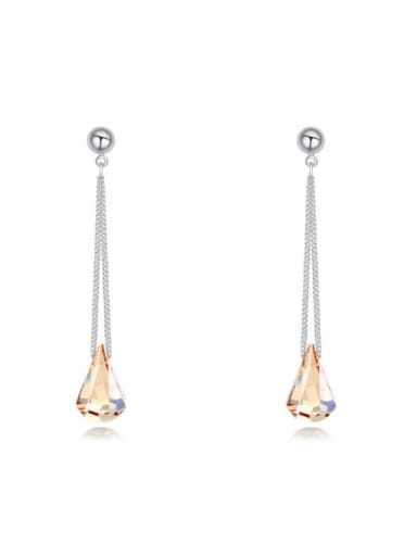 Fashion Water Drop austrian Crystals Alloy Drop Earrings
