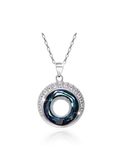 S925 Silver Round Shaped Necklace