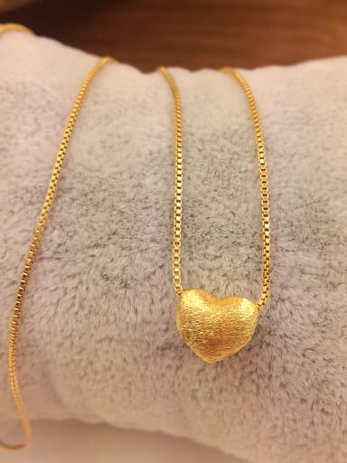 Elegant Gold Plated Heart Shaped Necklace