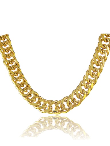 Men High Quality Geometric Design Copper Necklace