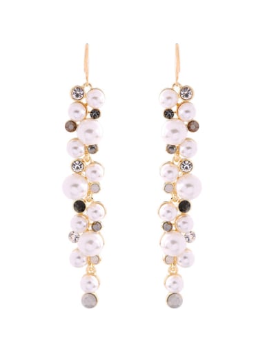 Fashion Elegant Artificial Pearls Drop Earrings