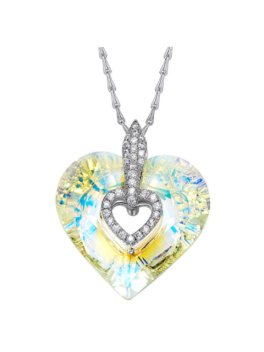 2018 Heart-shaped Crystal Necklace