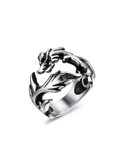 Punk style Personalized Dragon Men Ring