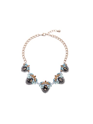 Luxury Flower Shaped Alloy Necklace