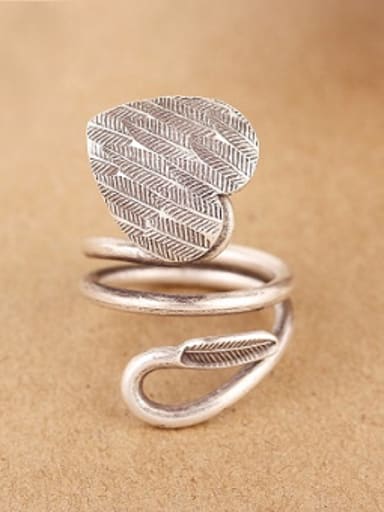 Personalized Handmade Silver Heart-shaped Ring