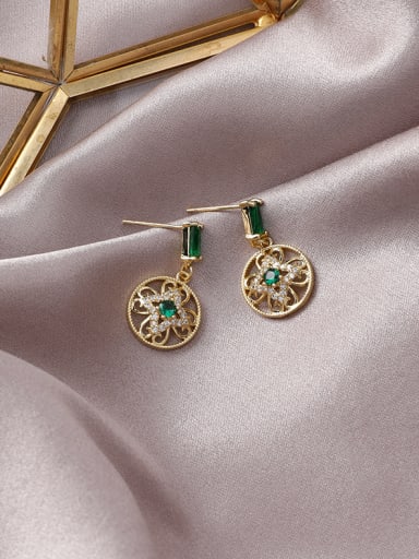 Alloy With  Gold Plated Simplistic Geometric Drop Earrings