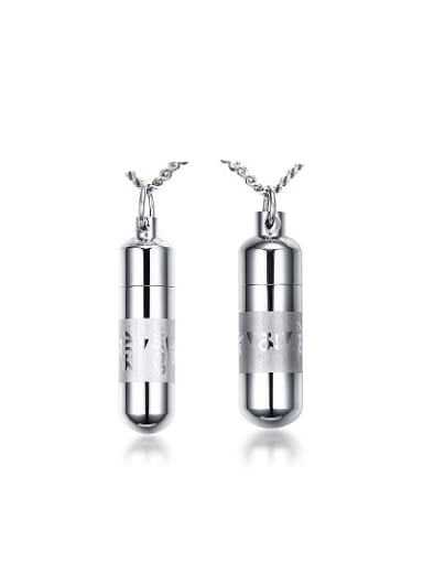 Couple Exquisite Geometric Shaped Stainless Steel Pendant