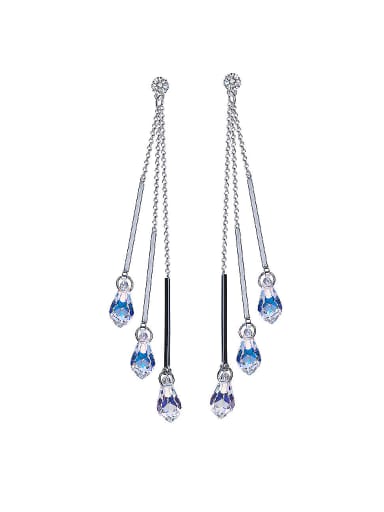Multi-color Swaarovski Crystal drop earring