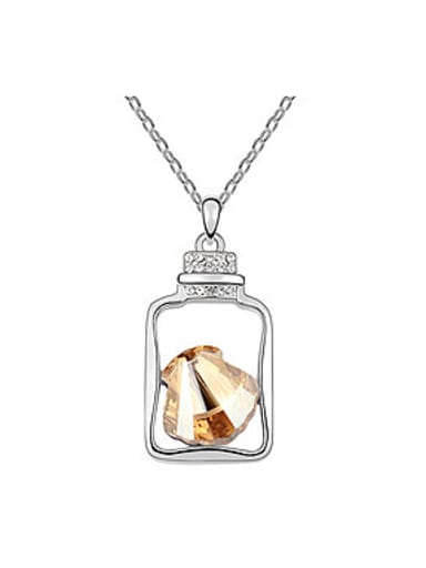 Personalized Shell-shaped austrian crystal Pendant Alloy Necklace
