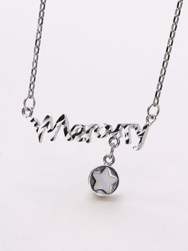 2018 S925 Silver Star Necklace