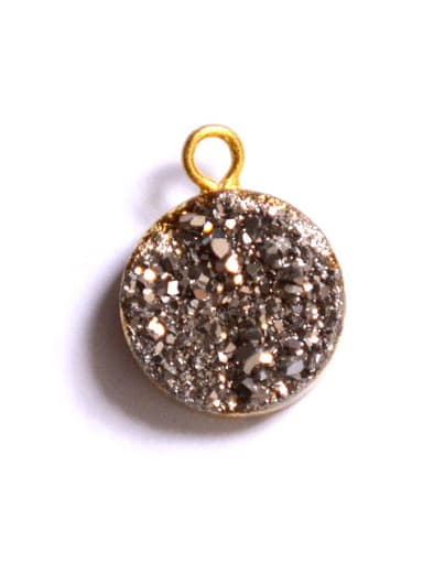 Simple Shiny Natural Crystal Round Pendant