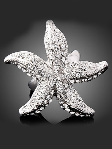 Personalized Exaggerated Starfish Alloy Ring