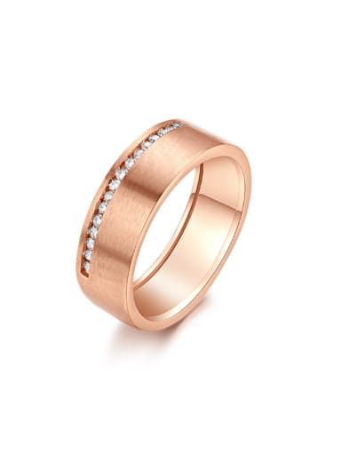 Matt Technology Unisex Simple Style Copper Ring